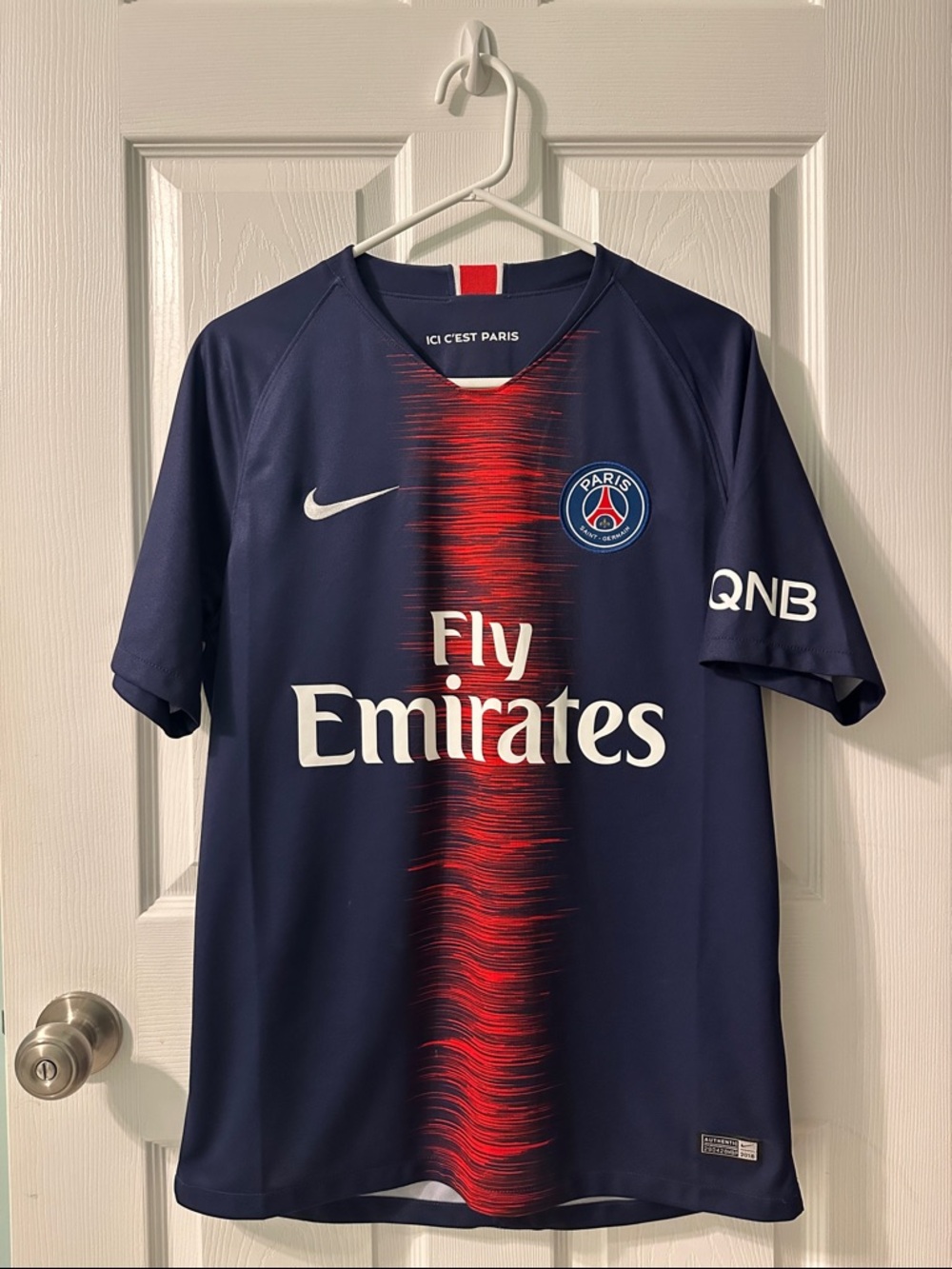 Nike Navy and Red Paris Saint-Germain Home Jersey
